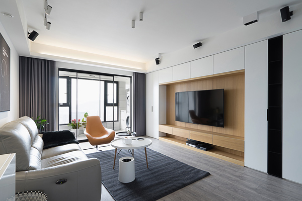 106平三居室簡約風(fēng)，打破常規(guī)臥室設(shè)計(jì)